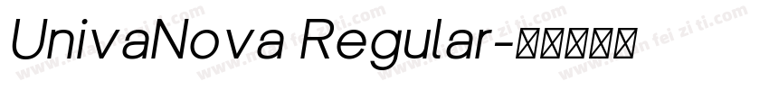 UnivaNova Regular字体转换